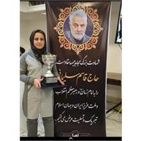 کسب مقام قهرمانی بانوی همکار در مسابقات دو و میدانی خواهران