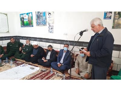 کلنگ زنی  آبرسانی به ۱۰ روستای شادگان